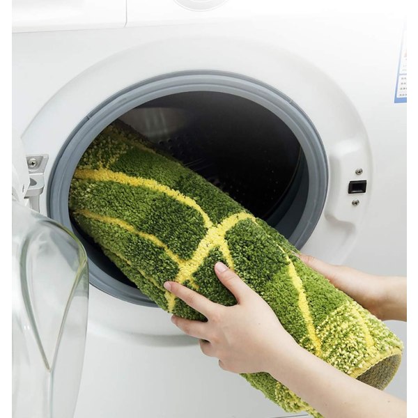 Badmatter Myke Plysj Blader Form Sklisikker Gulv Vann Absorberende