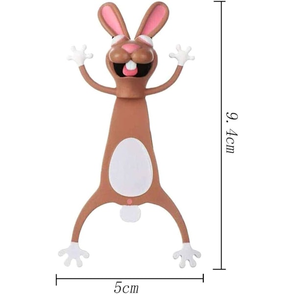 Kirjanmerkki, 3D-eläinkirjanmerkki, eläinkirjanmerkit, söpö kirjanmerkki