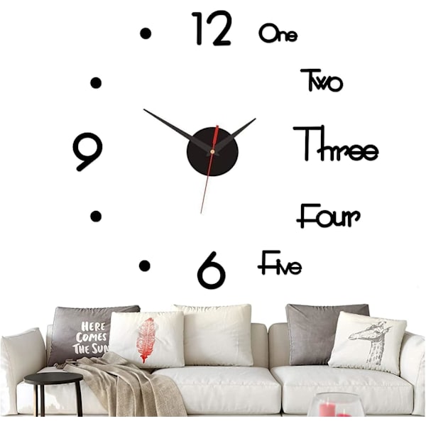 DIY väggpendel, storlek: 20 cm - 50 cm (självjusterbar), modern Fashio