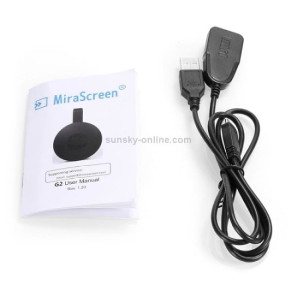 WiFi AirPlay 1080p HD HDMI-mottaker Svart