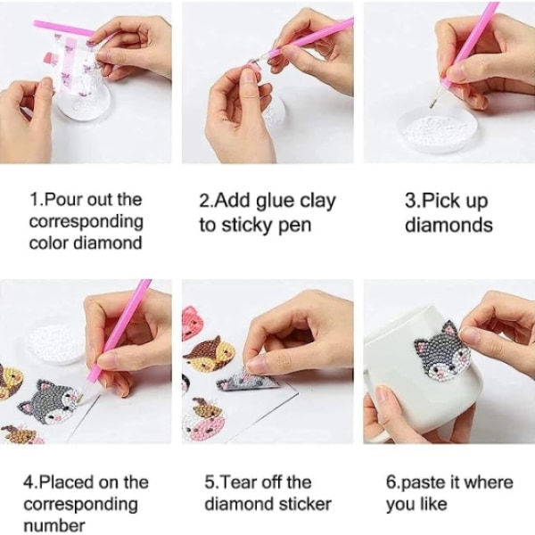 12 stk Mario Diamond Maleri for Barn DIY Kit
