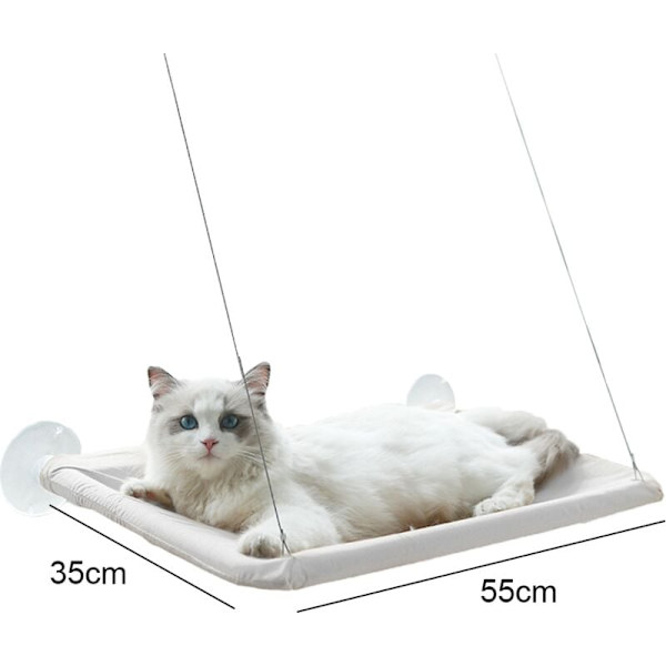 Vindusmontert sikkerhetskatt hylle solrik sete plassbesparende katt