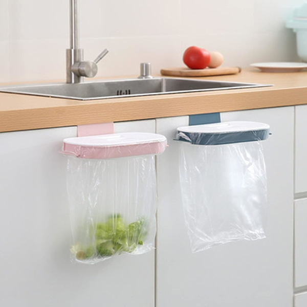 2 stk. Kjøkken søppelposeholder, Plast søppelposeholder, Henge