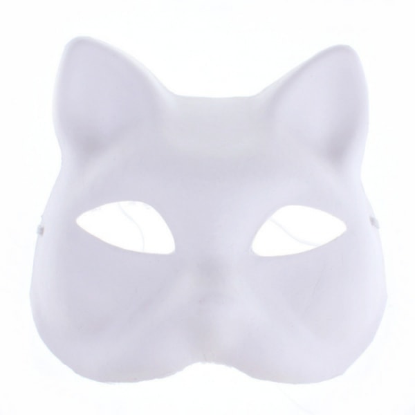 6 stk. tomme kattemaske-masker til performance, kostume, cosplay