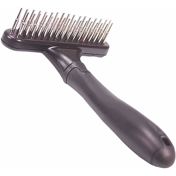 Dematting Rake for Dogs Dobbel rad rund kam for Cat Dematting R