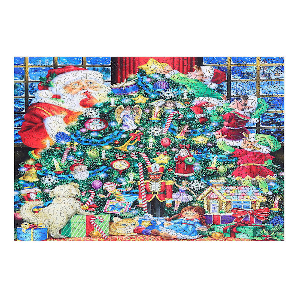 Étoile de Noël, 1000 brikker julepuslespil papir eksplosion trans