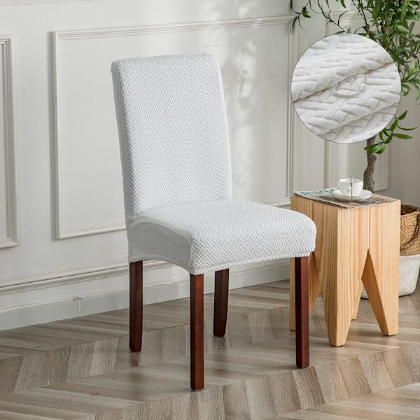 (Beige) Tuolinpäälliset 1 kpl, joustava ruokailutuolin päällinen moderni