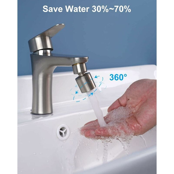 Köksblandare Bubbler Filter 2 lägen Vattenbesparande Adapter