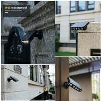 Utendørs solcellelampe, [2 stk] Utendørs solcellelampe bevegelsessensor
