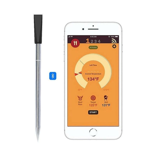 1 stk Fjernbetjent Smart trådløst termometer med Bluetooth og Wifi Dig