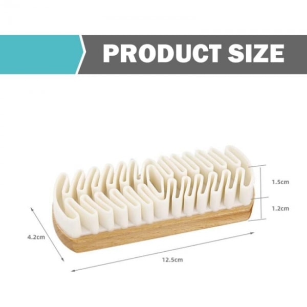 1 stk. ruskindssko børste, crepe børste, rengøringsbørste