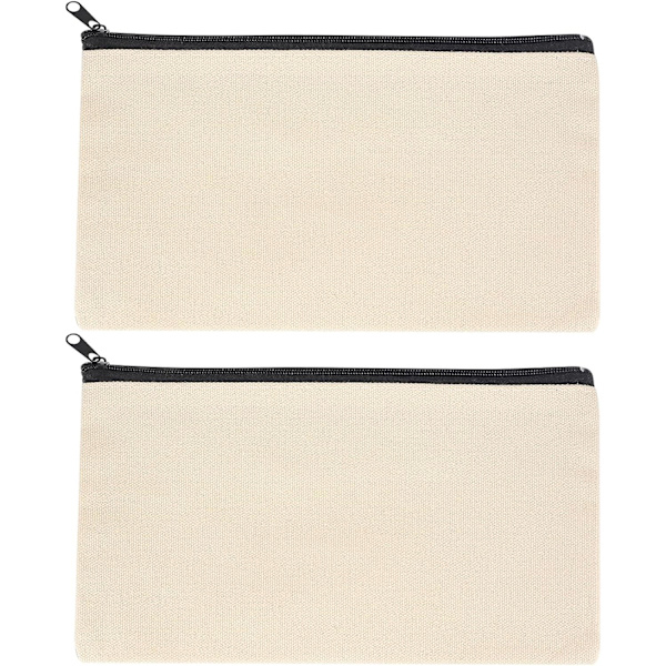 1 kpl (beige) kangasmeikkipussi, matkakosmetiikkapussi, DIY-tyhjä tölkki