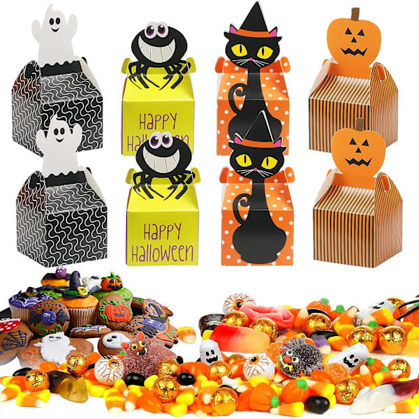 36 st Halloween-presentförpackningar, Halloween-presentförpackningar i papper, häx-