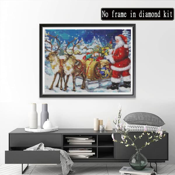 （13）DIY Diamantmålning Julset, 5D Julbroderi D