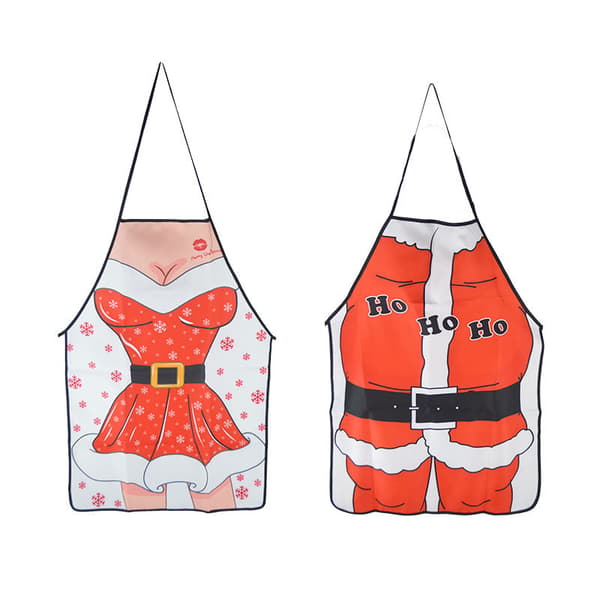 Röd julskjorta (2-pack), animerad tomtekock humoristisk