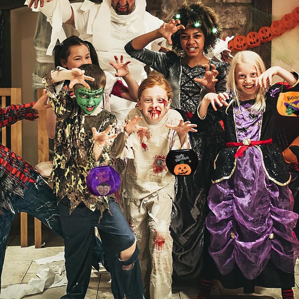 Halloween slikpose, 3 stk græskarpose, Halloween vampyr heks