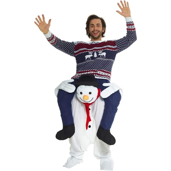Julkarnevalskostym, axelkostym, man, snögubbe, en s