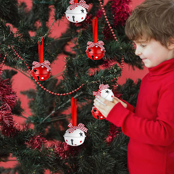 Juleklokker, 24 stk. Metal Klokker, Jingle Bells Charm, Jul