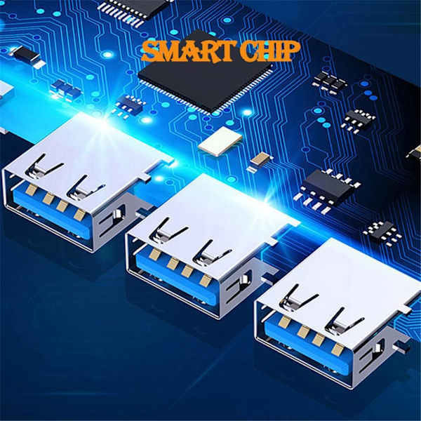 4-portars USB 3.0-hubb 5 Gbps höghastighets-USB-splitter Typ C-hubb för