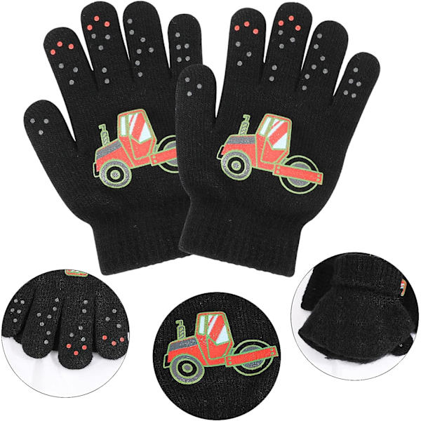 Vinterhandskar för barn, 3 par helfinger magiska handskar stretchiga