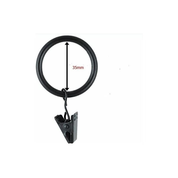 Förpackning med 30 gardinklämmor Gardinklämmor med 35 mm diameter ringar för