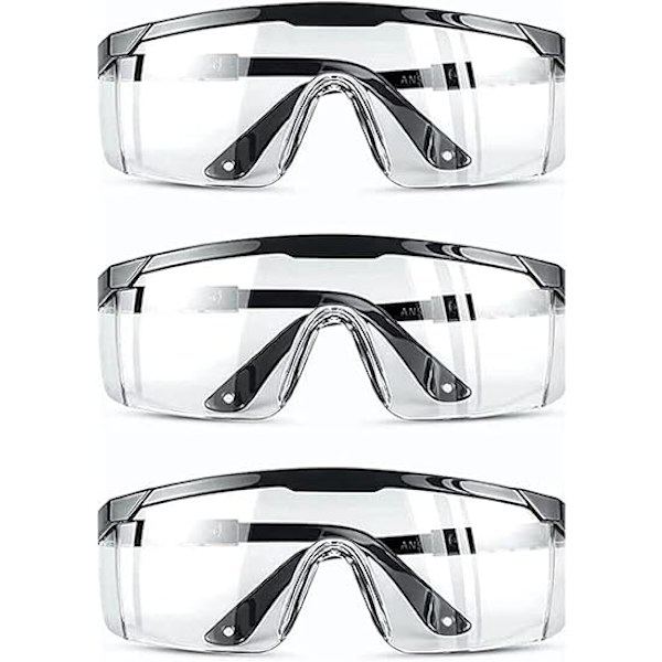 （3-pack）Anti-dimma, Anti-UV, Repskyddande skyddsglasögon, Passar