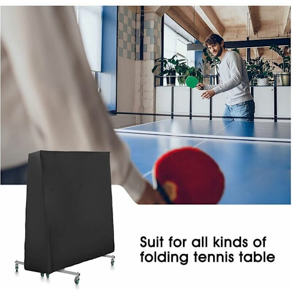 (165 × 70 × 185cm) Anti-UV & Vindtæt Bordtennisbord Betræk, Vandtæt