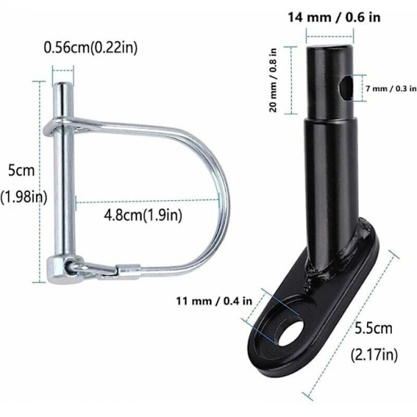 2 st cykelvagnskoppling, cykelvagnskoppling adapter, cykelvagn