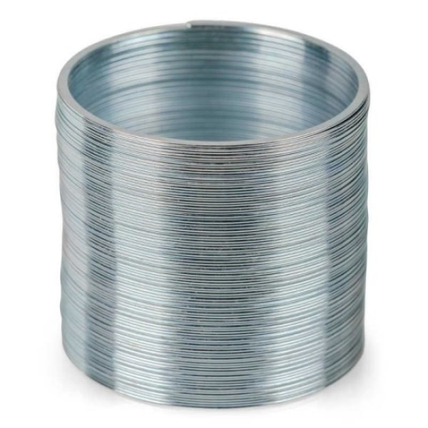 1 st silverfärgad Mini Slinky i metall