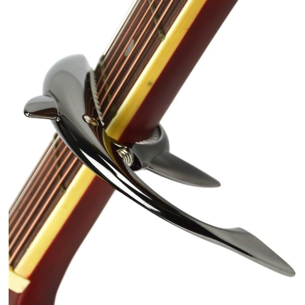 Zink Alloy Gitarr Capo Shark Capo för Akustisk och Elektrisk Gitarr