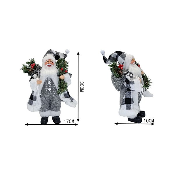 Rød - Sittende julenissefigurer Stående julenissefigur