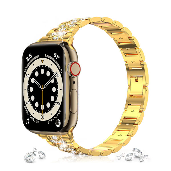 Guld Apple Band 38mm 40mm 41mm Serie 8 7 6 5 4 3 2 1 SE til kvinder