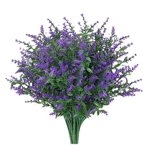 20-pack, lila PCS konstgjorda blommor lavendelbukett - Floc