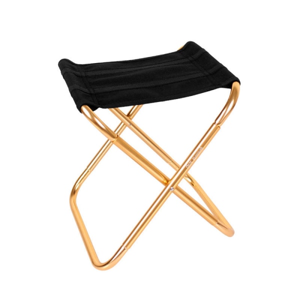 Kultainen kannettava taitettava tuoli pussilla, alumiininen ultrakevyt yhdistelmä