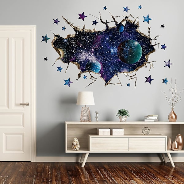 3D Galaxy Blue Cosmic Milky Way -seinätarrat, simulaatiohalkeama H