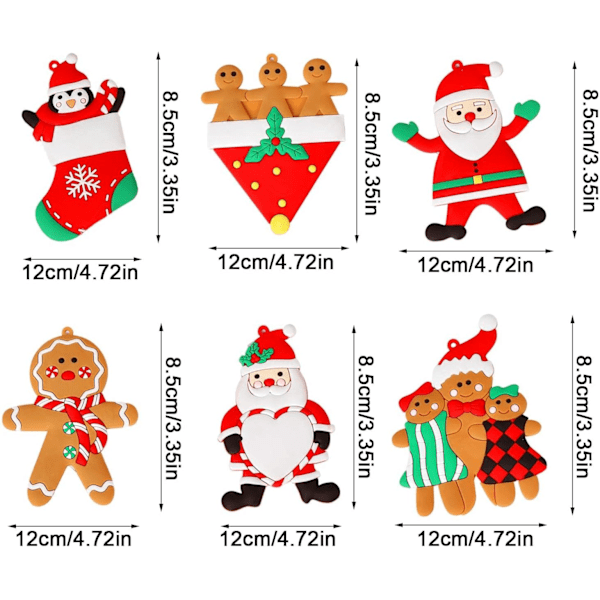 Juldekorationer, pepparkaksgubbe-prydnader för julgran