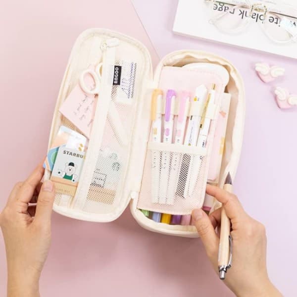 Stor kapasitet etui Stor etui Utvidbar arrangør Arrangør Kutt