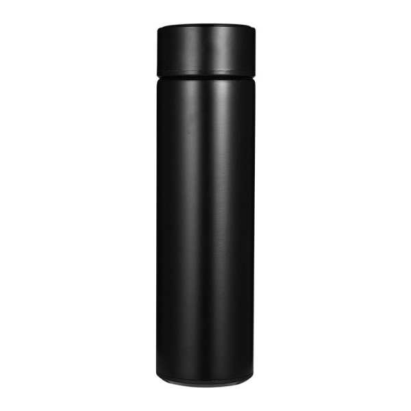 Black, stainless steel constant temperature bottle 500ml, hot wat