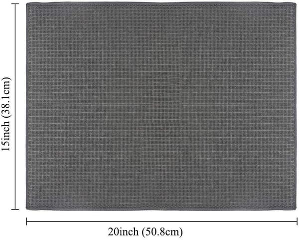 Set med 2 mikrofiber torkmattor, snabbtorkande diskställ för Ki