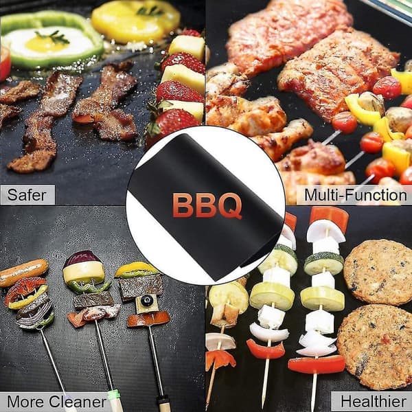 5 stk Grillmatte Non Stick Teflon Grillmatte Bbq Grillmatte