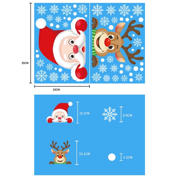 Jule Vindue Stickers Klamrer Julepynt Salg Udsalg R