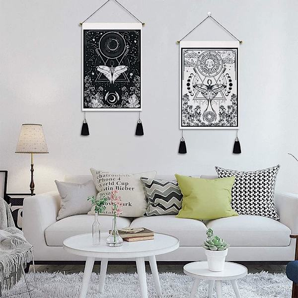 2 kappaletta Tarot-seinävaate, Kuu ja aurinko seinävaate, Kuu seinävaate wi