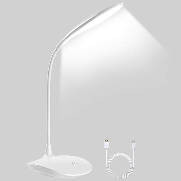 Led-leselampe for bok med USB-kabel berøringskontroll øyebeskyttelse