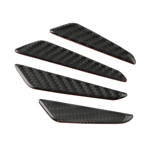 4 kpl Musta Hiilikuitu Auto Ovi Bump Protector Tarra Autoon