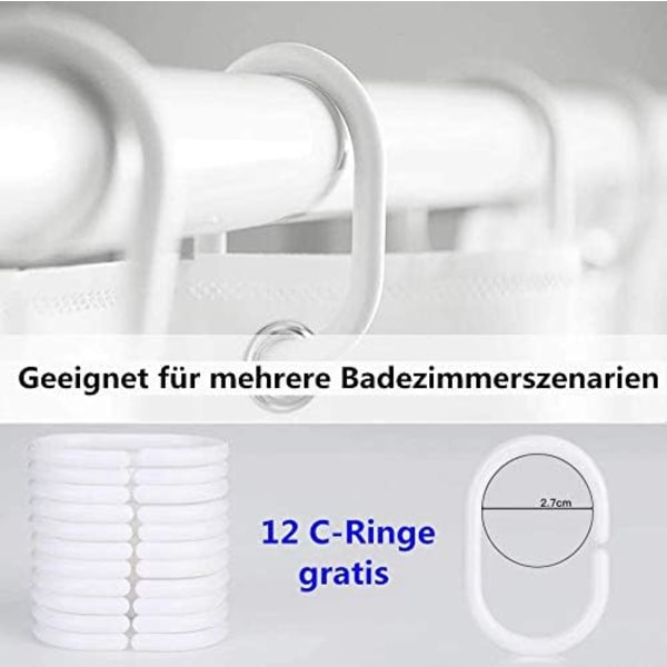 DESIGN Guld Duschdraperi Gul Linje Trianglar Badrumstextil