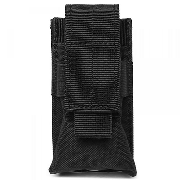 (Musta), 14X5.5X4CM Yleinen Vedenkestävä Nylon-Taskulamppu Akun Kotelo