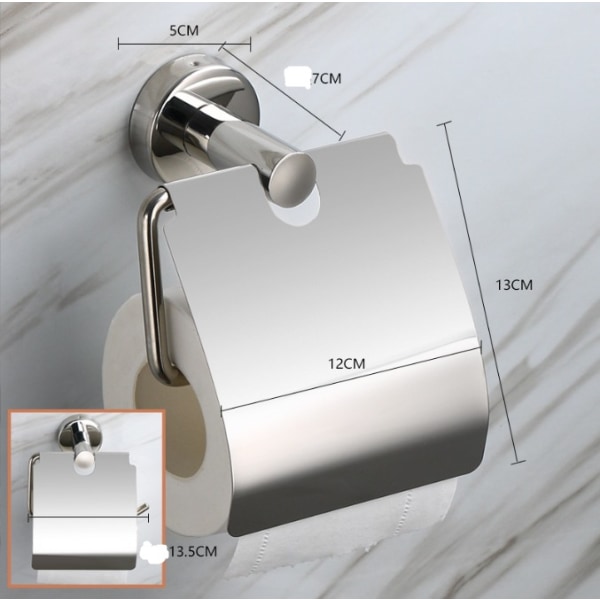 Toiletpapirholder, 304 rustfrit stål toiletrulleholder bad