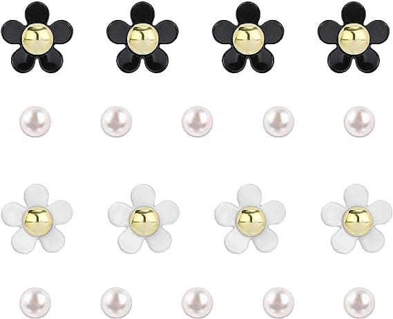 18PCS Perle- og Blomster Croc Charms, Sko Charm Tilbehør til Kvinner