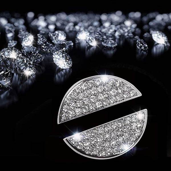Ohjauspyörän Bling Crystal Emblem Nissanille Kiiltävät Lisävarusteet