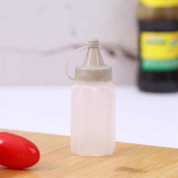 Fire grå klemflasker, 30 ml klemflaske